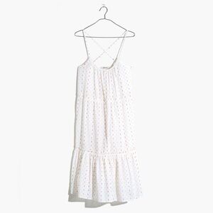 Madewell White Polka Dot Dress